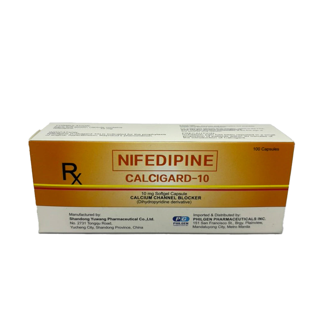 Nifedipine 10mg (Calcigard)