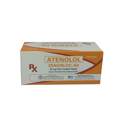 Atenolol 50mg tablet (ZENOBLOC)