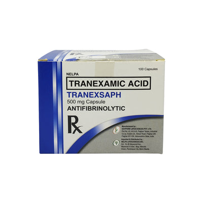 Tranexamic Acid 500mg capsule (Tranexsaph/Haemorex)