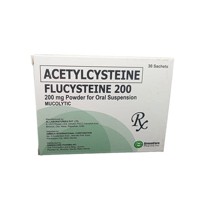 Acetylcysteine 200mg granules (Flucysteine)