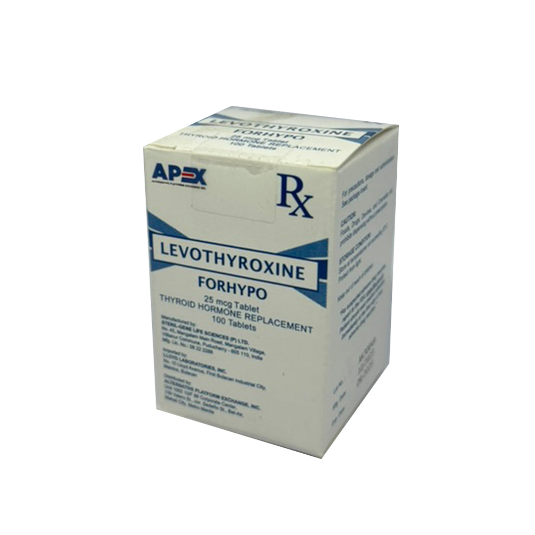 Levothyroxine 25mcg tab (per tab) (Forhypo)