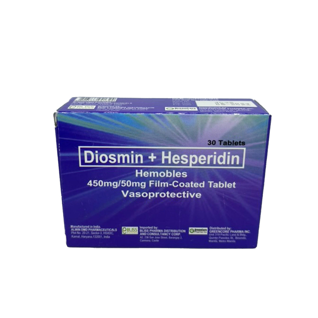 Diosmin + Hesperidin (Diosgen/Hemobles or Veinxell)