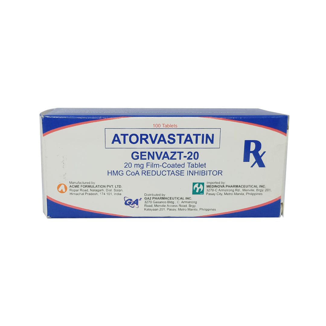 Atorvastatin 20mg (Genvast-20)