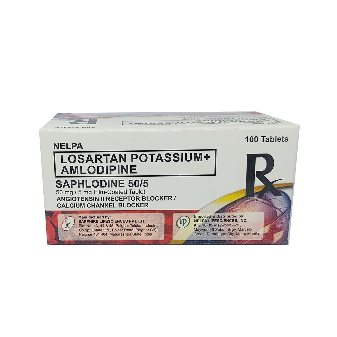 Amlodipine + Losartan 5/50 (Saphlodipine)