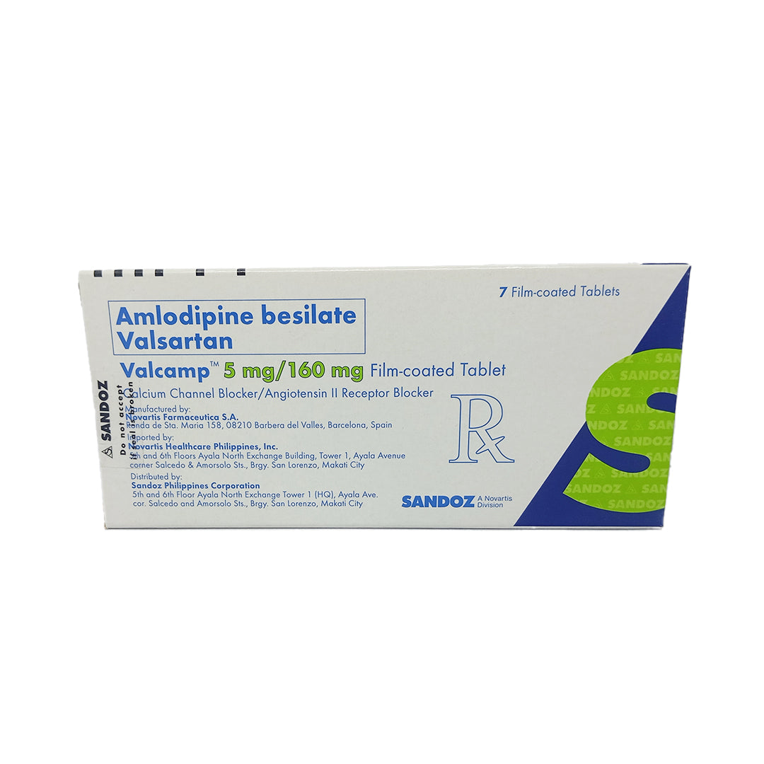 Amlodipine + Valsartan 5/160 (Valcamp)