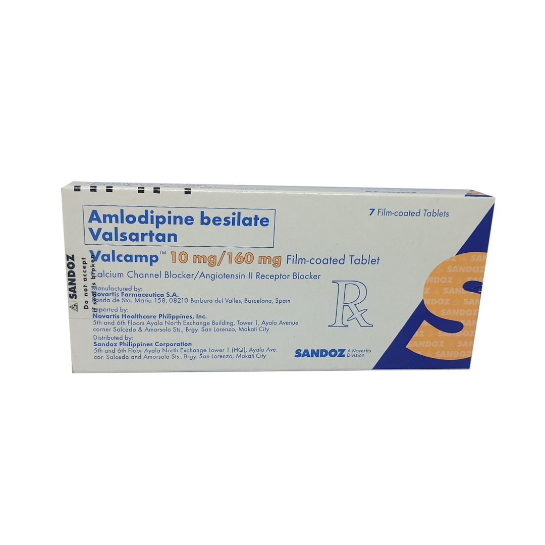 Amlodipine + Valsartan 10/160 (Valcamp)