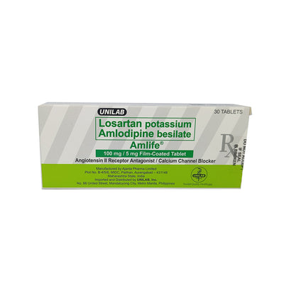 Amlodipine + Losartan (Amlife) 100/5mg