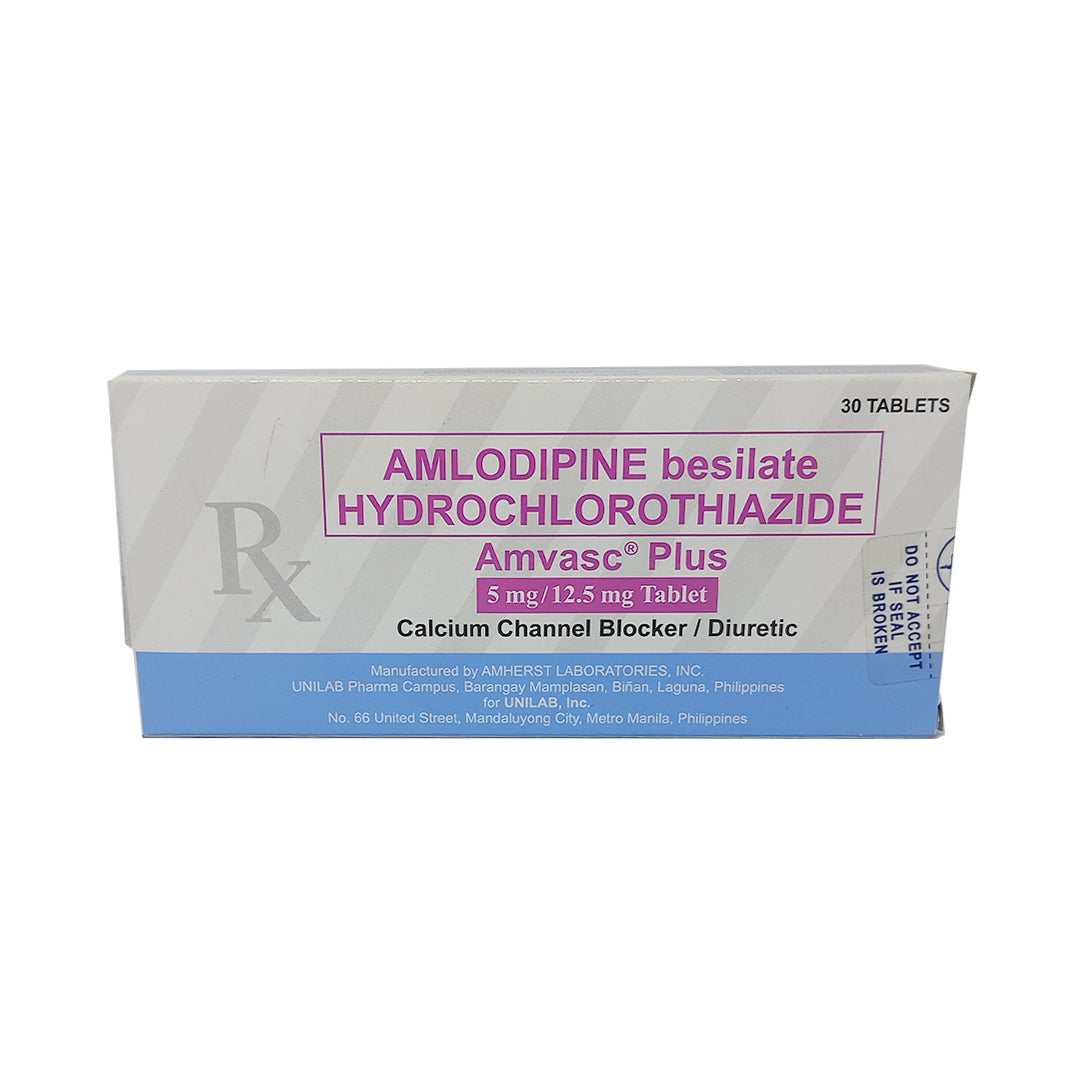 Amlodipine + HCTZ (Amvasc plus) 5mg